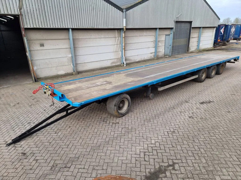 Van Hool 13.60 M LONG - 1 M HIGH - SUPER SINGLE TIRES - DRUM BRAKES - Бортовий причіп/ Платформа: фото 1 Van Hool 13.60 M LONG - 1 M HIGH - SUPER SINGLE TIRES - DRUM BRAKES - Бортовий причіп/ Платформа: фото 1
