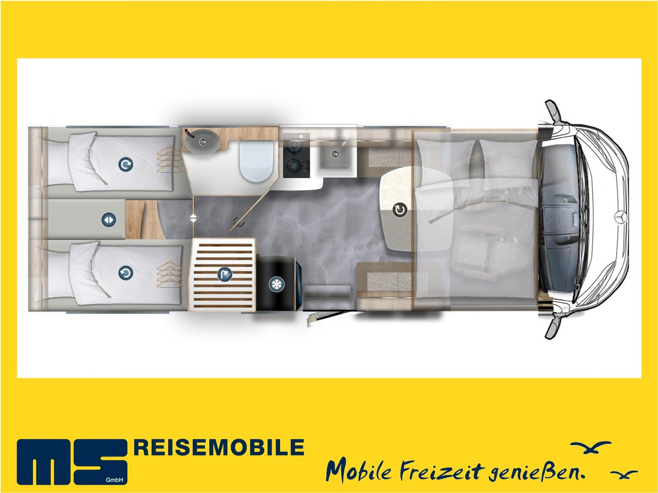 Eura Mobil INTEGRA LINE GT 726 EF / MB 170PS-9G / MOD.2025 - Інтегрований автобудинок: фото 2 Eura Mobil INTEGRA LINE GT 726 EF / MB 170PS-9G / MOD.2025 - Інтегрований автобудинок: фото 2