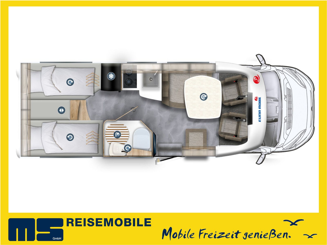 Eura Mobil PROFILA T 695 EB/MOD.2025/MONDIAL/140PS/EINZELB. - Напівінтегрований автобудинок: фото 2 Eura Mobil PROFILA T 695 EB/MOD.2025/MONDIAL/140PS/EINZELB. - Напівінтегрований автобудинок: фото 2