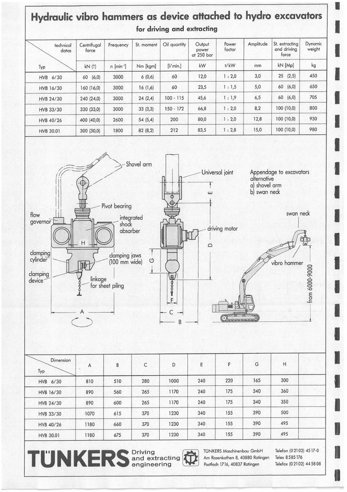 Delmag Tünkers HVB 33/30 vibro hammer - Палебійна установка: фото 5 Delmag Tünkers HVB 33/30 vibro hammer - Палебійна установка: фото 5