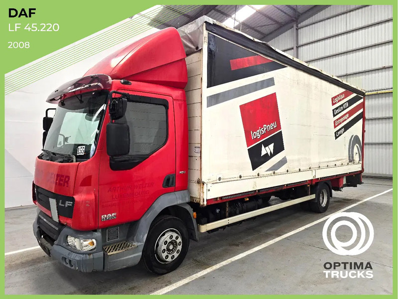 DAF LF 45 220 / EURO 5 / AIRCO / MANUEL / DHOLLANDIA 2000kg - Тентована вантажівка: фото 1 DAF LF 45 220 / EURO 5 / AIRCO / MANUEL / DHOLLANDIA 2000kg - Тентована вантажівка: фото 1