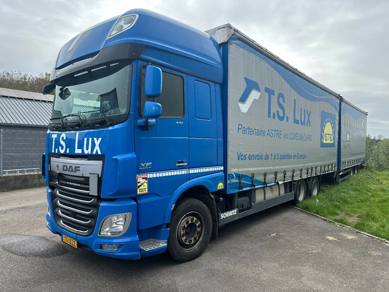 DAF XF 440 DAF XF 440 6x2 / SUPERSPACECAB / KOMBI MIT ANHANGER SCHMITZ 2016 / DURCHLADEN / 2 STUCK - Тентована вантажівка: фото 1 DAF XF 440 DAF XF 440 6x2 / SUPERSPACECAB / KOMBI MIT ANHANGER SCHMITZ 2016 / DURCHLADEN / 2 STUCK - Тентована вантажівка: фото 1