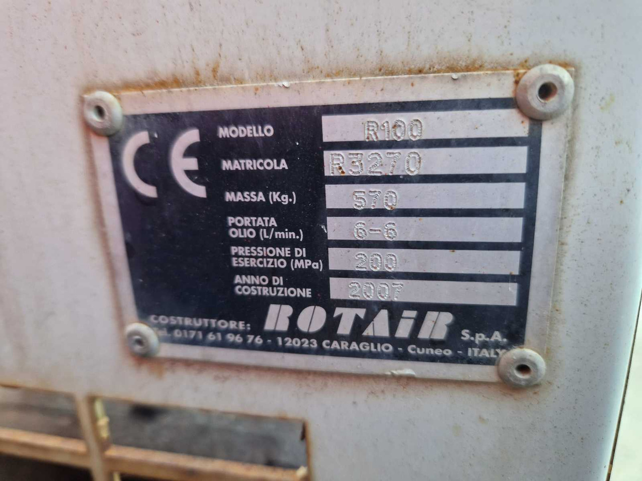 Міні-самоскид 2007 ROTAIR R100 DUMP: фото 9 Міні-самоскид 2007 ROTAIR R100 DUMP: фото 9