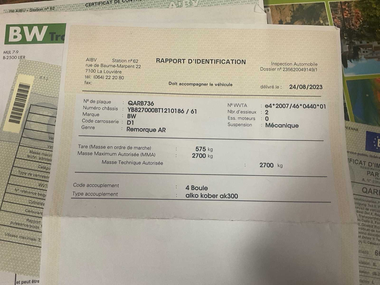 2012 BW TRAILERS 02T - Причіп: фото 5 2012 BW TRAILERS 02T - Причіп: фото 5