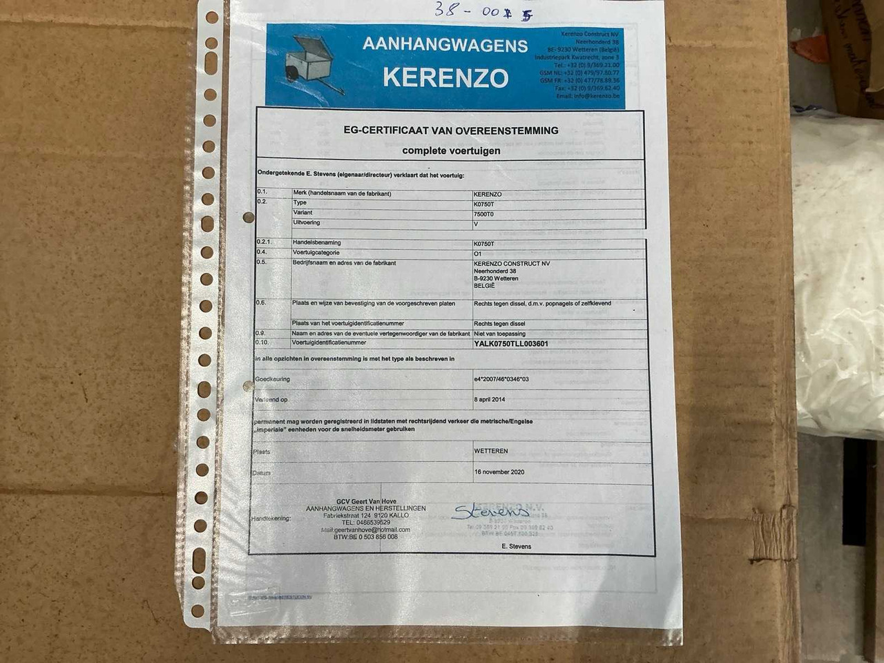 Причіп 2020 KERENZO K0750T TRAILER: фото 10 Причіп 2020 KERENZO K0750T TRAILER: фото 10