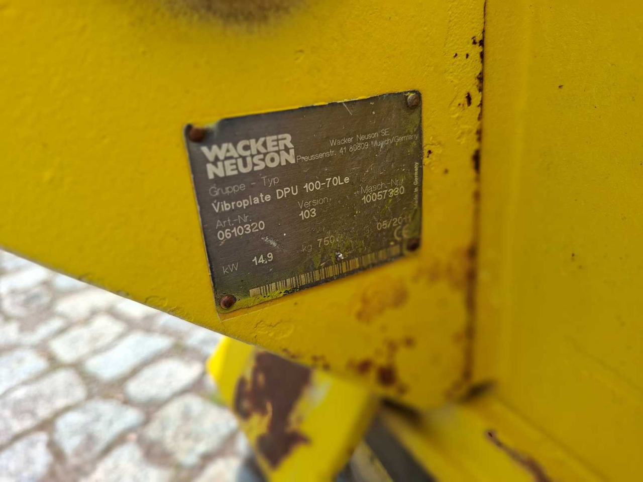 Wacker DPU 100-70 Le - Віброплита: фото 5 Wacker DPU 100-70 Le - Віброплита: фото 5