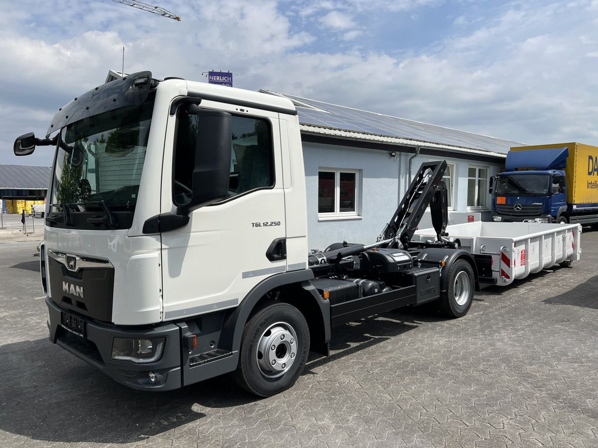 MAN TGL 12.250 BL NEU City Abrollkipper PowerMatic s - Гаковий мультиліфт вантажівка: фото 1 MAN TGL 12.250 BL NEU City Abrollkipper PowerMatic s - Гаковий мультиліфт вантажівка: фото 1