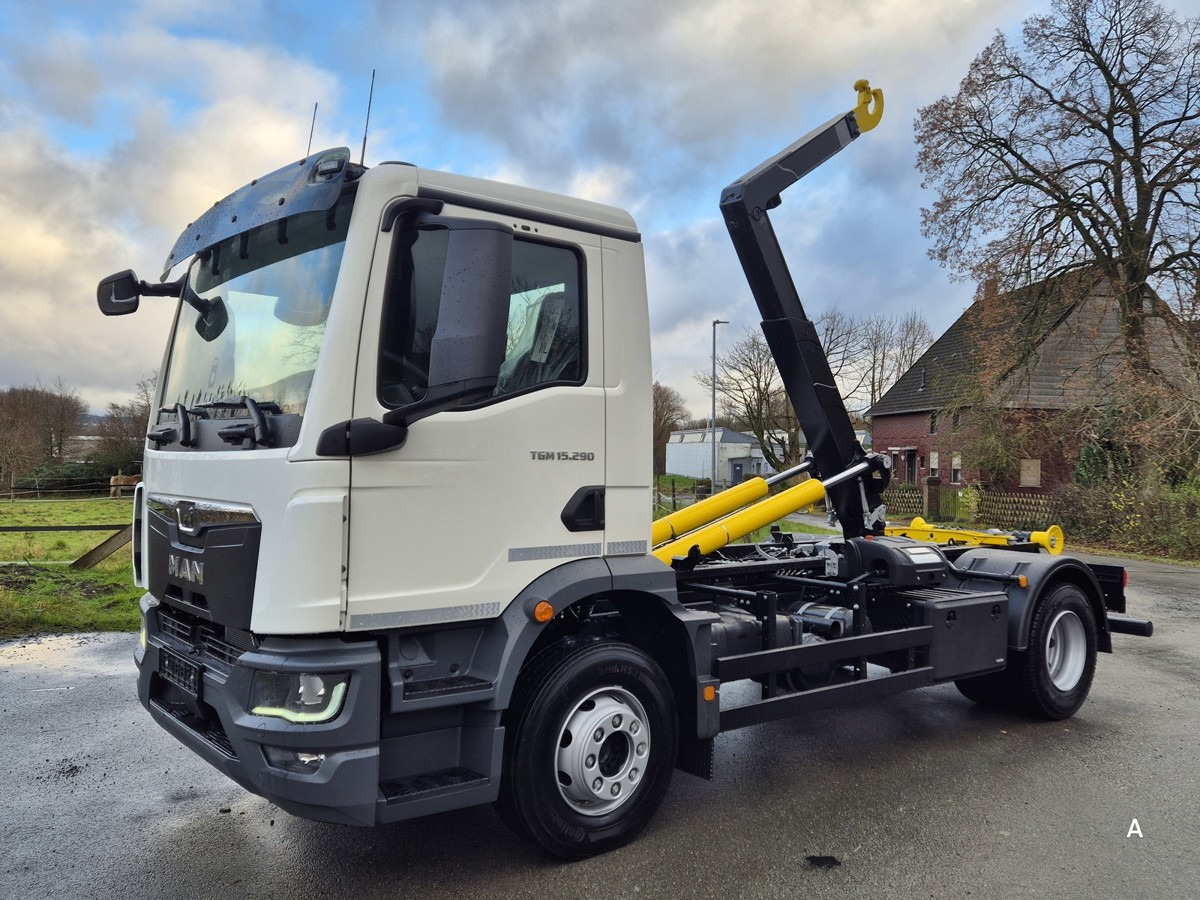MAN TGM 15.290 BL Abrollkipper PowerMatic Standheiz. - Гаковий мультиліфт вантажівка: фото 1 MAN TGM 15.290 BL Abrollkipper PowerMatic Standheiz. - Гаковий мультиліфт вантажівка: фото 1