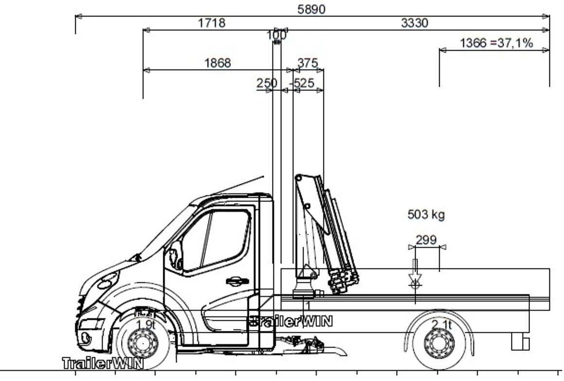 RENAULT Master L2H1 (neues Mod.) Alupritsche m. Kran - Легка бортова вантажівка: фото 1 RENAULT Master L2H1 (neues Mod.) Alupritsche m. Kran - Легка бортова вантажівка: фото 1