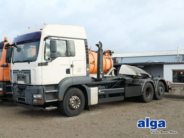 MAN 26.440 TGA BL 6x2, Hiab XR21S59, Klima,Lenk-Lift - Гаковий мультиліфт вантажівка: фото 1 MAN 26.440 TGA BL 6x2, Hiab XR21S59, Klima,Lenk-Lift - Гаковий мультиліфт вантажівка: фото 1