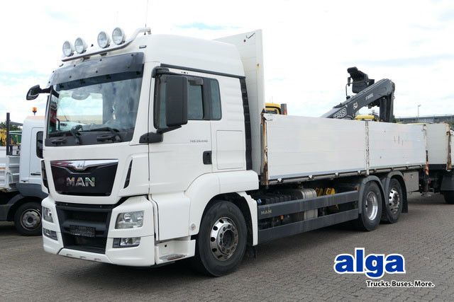 MAN 26.440 TGS LL 6x2, Kran Fassi F195AS.22, AHK, AC - Бортова вантажівка/ Платформа, Вантажівка з маніпулятором: фото 1 MAN 26.440 TGS LL 6x2, Kran Fassi F195AS.22, AHK, AC - Бортова вантажівка/ Платформа, Вантажівка з маніпулятором: фото 1