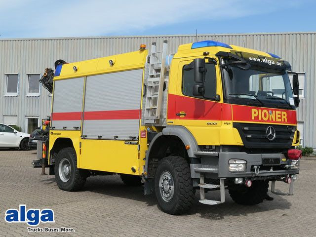 Mercedes-Benz 1833 Axor 4x4, Kran Palfinger, Rosenbauer, AHK - Пожежна машина, Вантажівка з маніпулятором: фото 1 Mercedes-Benz 1833 Axor 4x4, Kran Palfinger, Rosenbauer, AHK - Пожежна машина, Вантажівка з маніпулятором: фото 1
