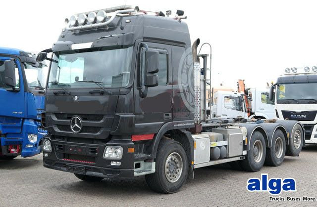 Mercedes-Benz 3560 L Actros 8x4/2, Hiab XR24SL56, Voll-Luft - Гаковий мультиліфт вантажівка: фото 1 Mercedes-Benz 3560 L Actros 8x4/2, Hiab XR24SL56, Voll-Luft - Гаковий мультиліфт вантажівка: фото 1