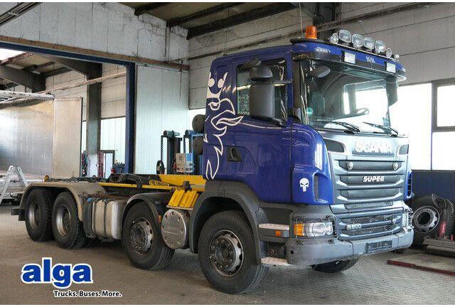 Scania R 500 8x4, Palfinger P24A, Knickarm, Retarder,AC - Гаковий мультиліфт вантажівка: фото 1 Scania R 500 8x4, Palfinger P24A, Knickarm, Retarder,AC - Гаковий мультиліфт вантажівка: фото 1