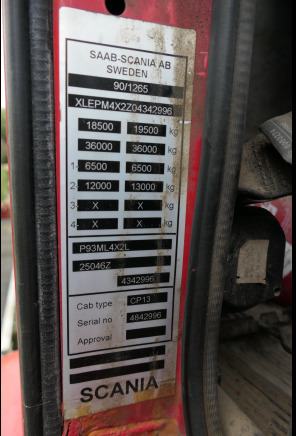 Camion porte container Scania P93ML4X2Z1 (1995-844.006 km) - Гаковий мультиліфт вантажівка: фото 5 Camion porte container Scania P93ML4X2Z1 (1995-844.006 km) - Гаковий мультиліфт вантажівка: фото 5