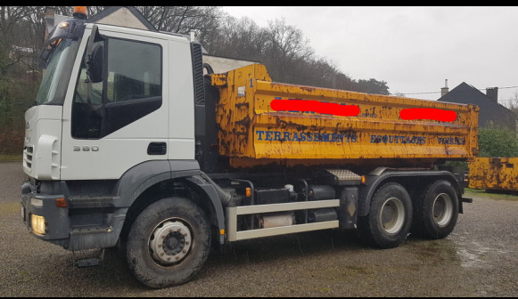 Camion porte container + container 11 m³ Iveco Trakker 380 - Контейнеровоз/ Змінний кузов вантажівка: фото 1 Camion porte container + container 11 m³ Iveco Trakker 380 - Контейнеровоз/ Змінний кузов вантажівка: фото 1