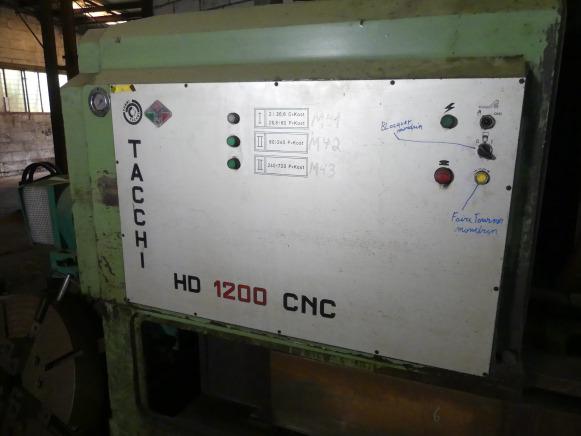 Tour à métaux CNC Tacchi HD1200 CNC - Токарний верстат по металу: фото 4 Tour à métaux CNC Tacchi HD1200 CNC - Токарний верстат по металу: фото 4