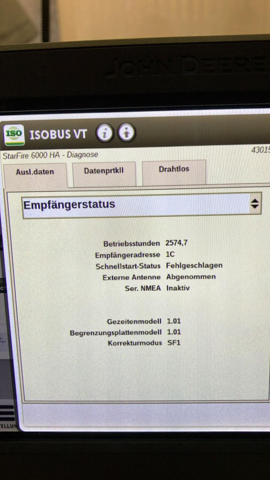 John Deere SF6000 - Навігаційна система в категорії Сільськогосподарська техніка: фото 5 John Deere SF6000 - Навігаційна система в категорії Сільськогосподарська техніка: фото 5