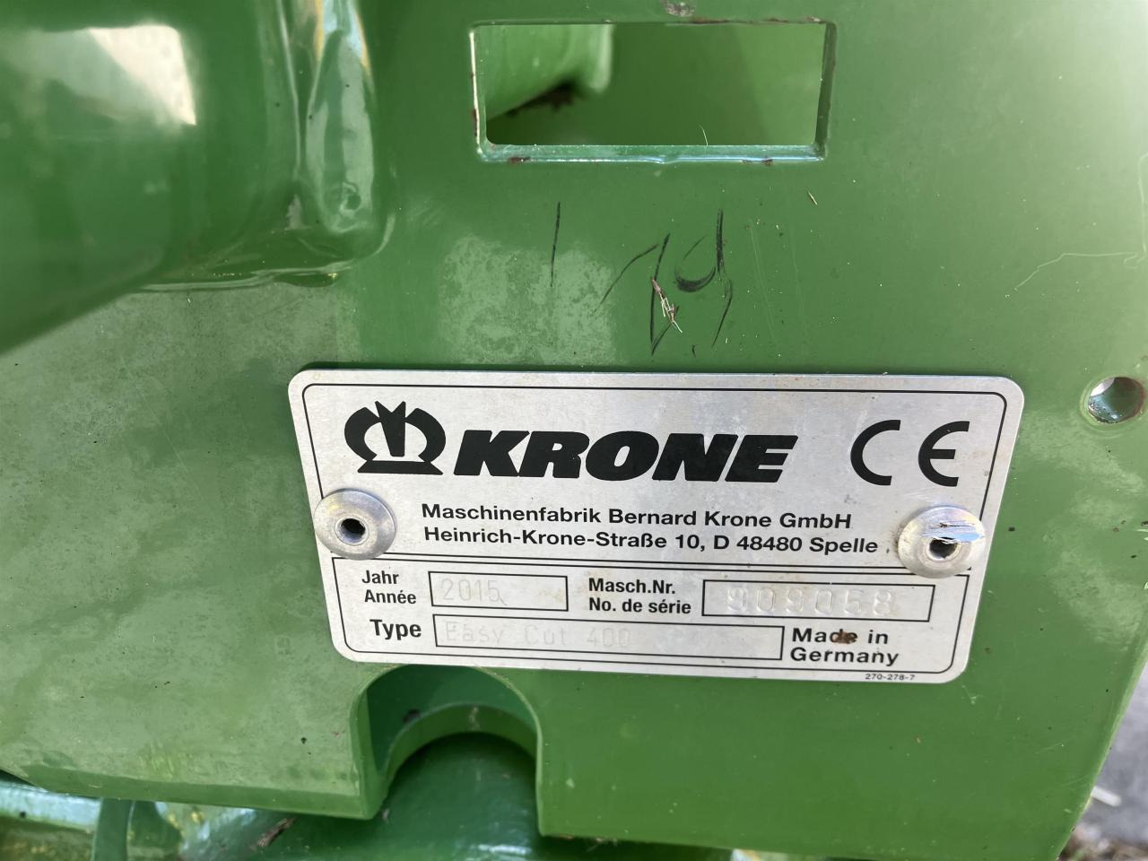 Krone EC 400 - Косарка: фото 4 Krone EC 400 - Косарка: фото 4