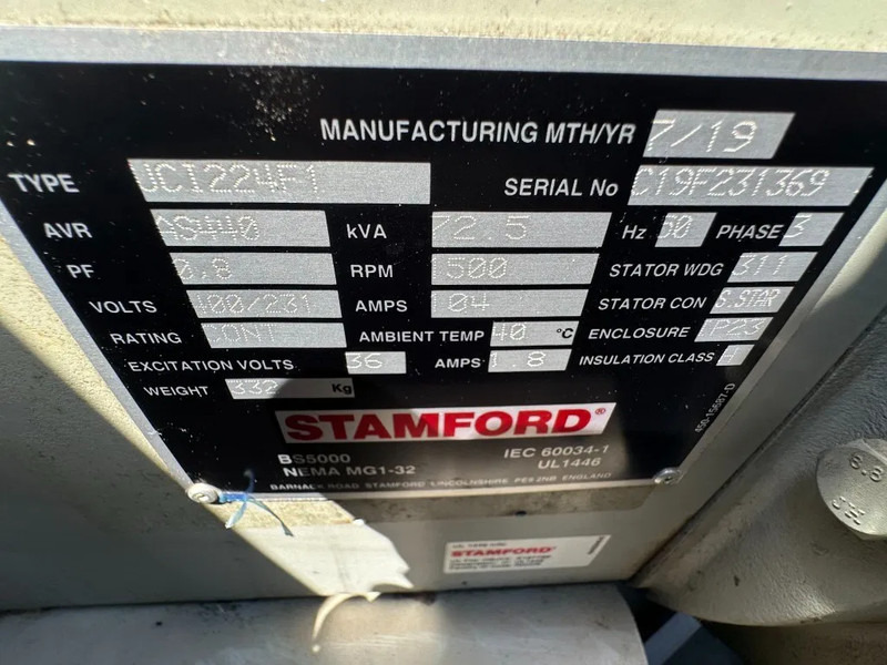 Електричний генератор Atlas-Copco QAS 60 Perkins Stamford 60 kVA Silent Rental generatorset: фото 12