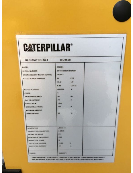 Caterpillar C2.2 22 kVA Silent generatorset New - Електричний генератор: фото 4 Caterpillar C2.2 22 kVA Silent generatorset New - Електричний генератор: фото 4