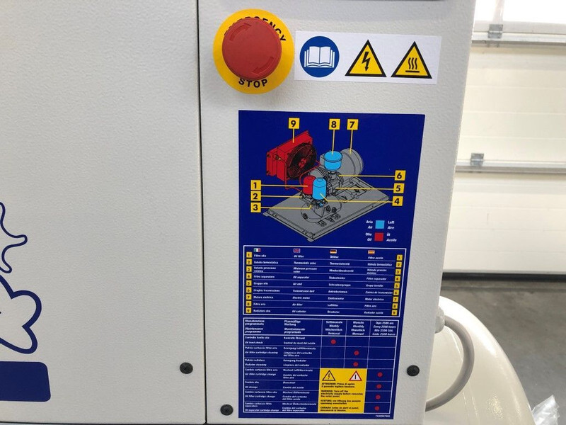 Новий Повітряний компресор Fiac New Silver 10 / 300 Silent 7.5 kW 860 L / min 10 bar Elektrische Schroefcompressor met ketel: фото 9