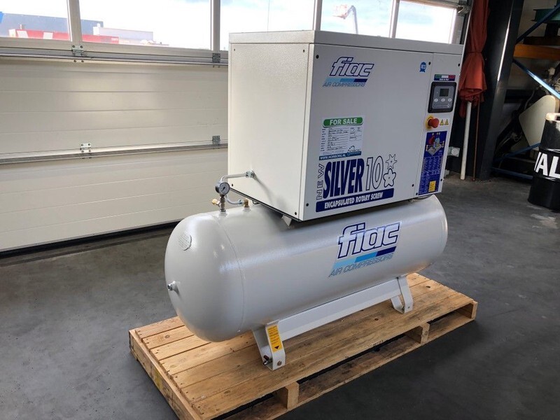Новий Повітряний компресор Fiac New Silver 10 / 300 Silent 7.5 kW 860 L / min 10 bar Elektrische Schroefcompressor met ketel: фото 6