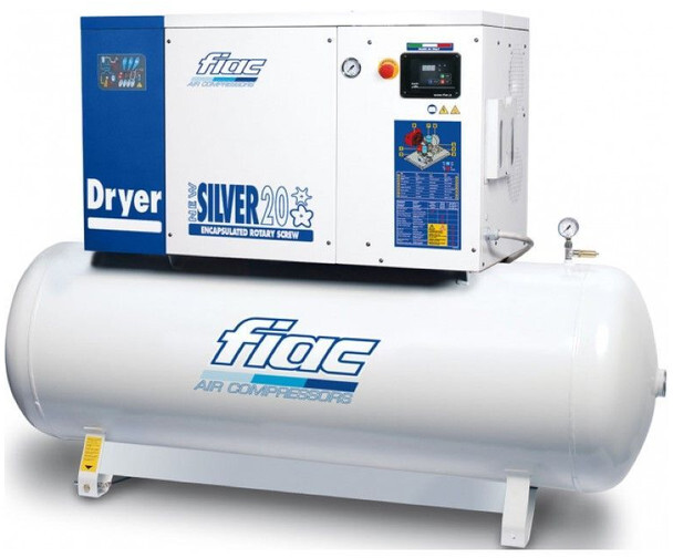 Fiac New Silver D 20 / 500 Silent 15 kW 1900 L / min 10 Bar Elektrische Schroefcompressor met ketel en droger - Повітряний компресор: фото 1 Fiac New Silver D 20 / 500 Silent 15 kW 1900 L / min 10 Bar Elektrische Schroefcompressor met ketel en droger - Повітряний компресор: фото 1