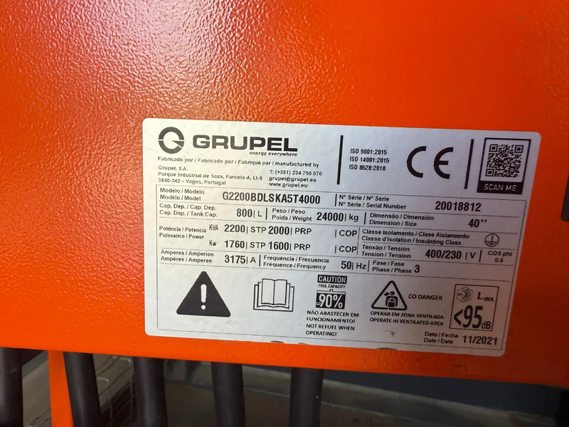 Grupel Baudouin 2200 kVA Silent generatorset in 40 ft container Overstock New ! - Електричний генератор: фото 3 Grupel Baudouin 2200 kVA Silent generatorset in 40 ft container Overstock New ! - Електричний генератор: фото 3