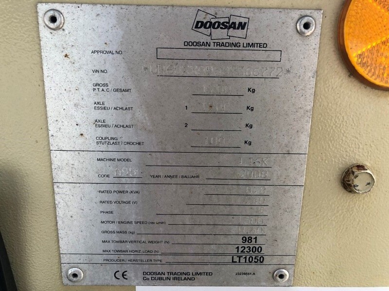Ingersoll Rand Kubota LT6K 9 meter light tower generator - Освітлювальна вежа: фото 3 Ingersoll Rand Kubota LT6K 9 meter light tower generator - Освітлювальна вежа: фото 3