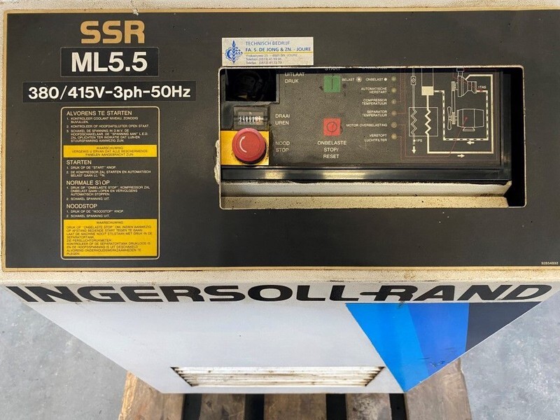 Ingersoll Rand SSR ML 5.5 SSR ML5.5 6 kW 800 L / min 7.5 Bar Elektrische Schroefcompressor - Повітряний компресор: фото 5 Ingersoll Rand SSR ML 5.5 SSR ML5.5 6 kW 800 L / min 7.5 Bar Elektrische Schroefcompressor - Повітряний компресор: фото 5