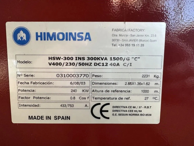 Електричний генератор Marelli M8B 315 SA4 Alternator 300 kVA generatordeel SAE 1 / 14: фото 6