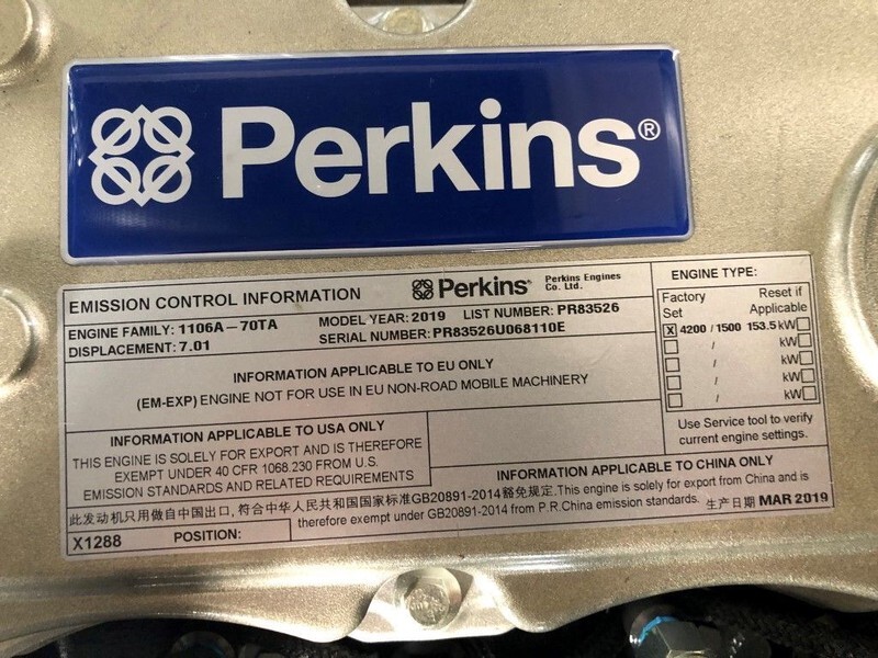 Perkins 165 kVA Supersilent generatorset - Електричний генератор: фото 4 Perkins 165 kVA Supersilent generatorset - Електричний генератор: фото 4
