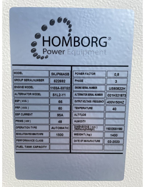 Новий Електричний генератор Perkins Nieuwe K-Line 66 kVA silent Rental Version!: фото 11