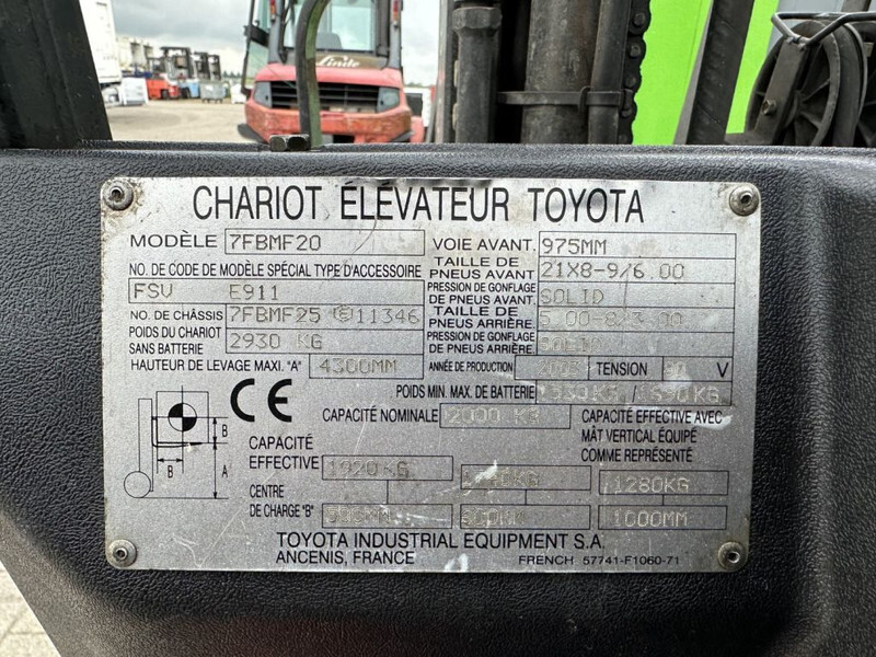Toyota 7FBMF20 2 ton Triplex Freelift Sideshift Elektra Heftruck - Електронавантажувач: фото 4 Toyota 7FBMF20 2 ton Triplex Freelift Sideshift Elektra Heftruck - Електронавантажувач: фото 4