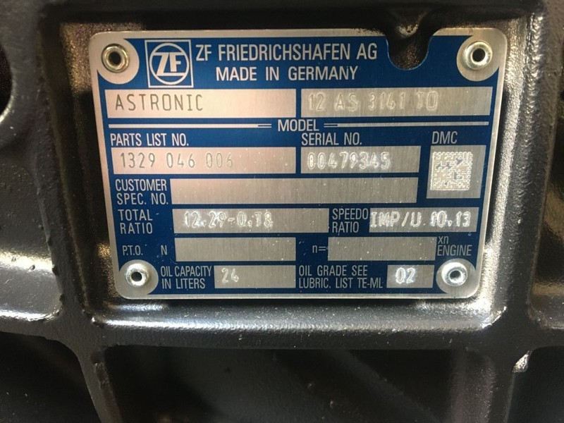 DAF Versnellingsbak ZF 12 AS 3141 TO 12,29 - 0,78 INTARDER - Коробка передач в категорії Вантажівки: фото 3 DAF Versnellingsbak ZF 12 AS 3141 TO 12,29 - 0,78 INTARDER - Коробка передач в категорії Вантажівки: фото 3