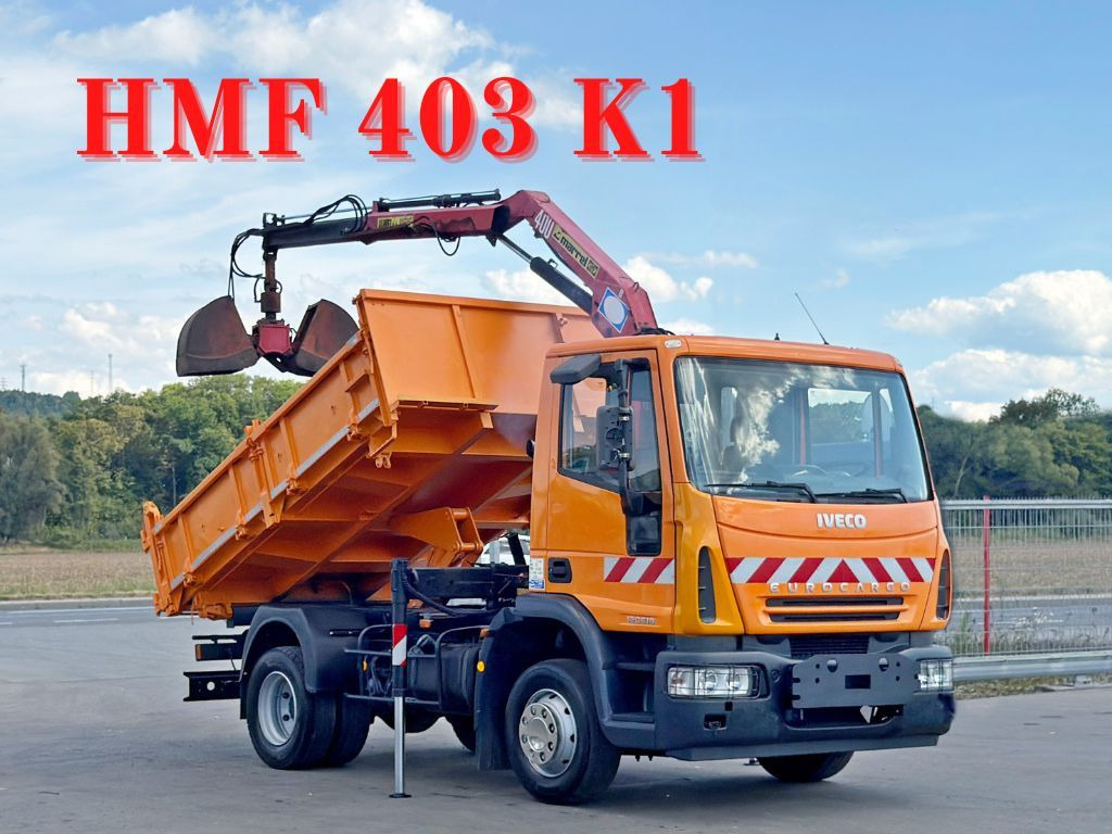 Iveco EUROCARGO 120E18 * HMF 403 K1 * TOPZUSTAND - Вантажівка з маніпулятором, Самоскид вантажівка: фото 1 Iveco EUROCARGO 120E18 * HMF 403 K1 * TOPZUSTAND - Вантажівка з маніпулятором, Самоскид вантажівка: фото 1
