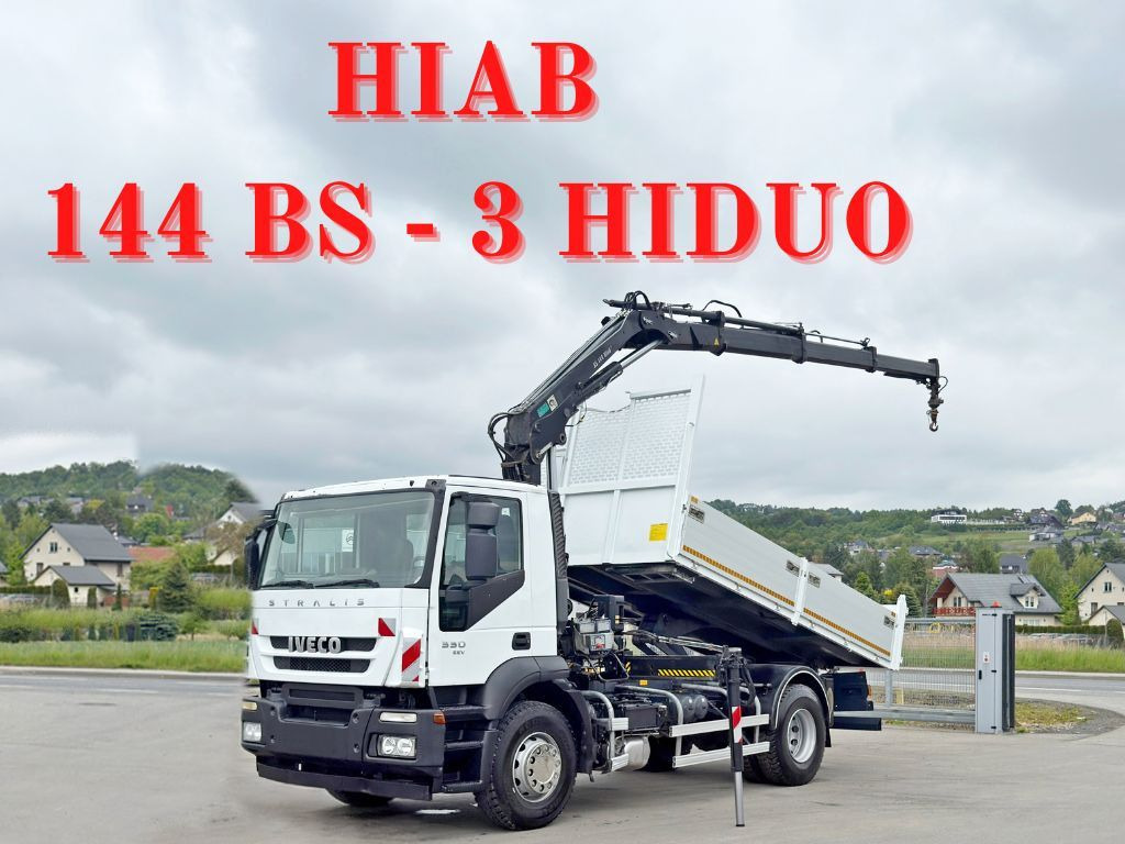 Iveco STRALIS 330 *HIAB 144 BS-3 HIDUO* TOPZUSTAND - Самоскид вантажівка, Вантажівка з маніпулятором: фото 1 Iveco STRALIS 330 *HIAB 144 BS-3 HIDUO* TOPZUSTAND - Самоскид вантажівка, Вантажівка з маніпулятором: фото 1