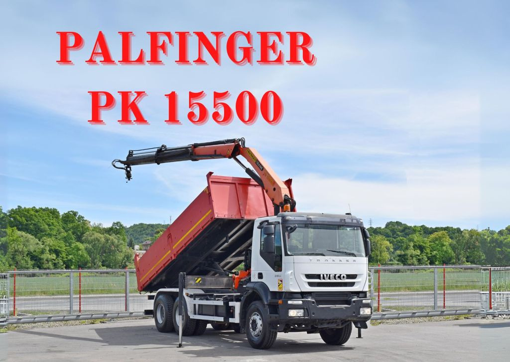 Iveco TRAKKER 360 * Kipper 5,60m* KRAN /FUNK * 6x4 Iveco TRAKKER 360 * Kipper 5,60m* KRAN /FUNK * 6x4 - Вантажівка з маніпулятором, Самоскид вантажівка: фото 1 Iveco TRAKKER 360 * Kipper 5,60m* KRAN /FUNK * 6x4 Iveco TRAKKER 360 * Kipper 5,60m* KRAN /FUNK * 6x4 - Вантажівка з маніпулятором, Самоскид вантажівка: фото 1