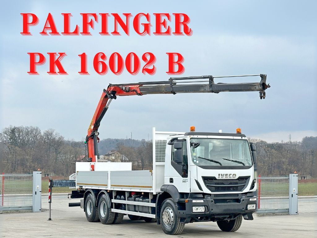 Iveco TRAKKER 360 * PRITSCHE 6,80* PK 16002 B+FUNK*6x4 - Вантажівка з маніпулятором, Бортова вантажівка/ Платформа: фото 1 Iveco TRAKKER 360 * PRITSCHE 6,80* PK 16002 B+FUNK*6x4 - Вантажівка з маніпулятором, Бортова вантажівка/ Платформа: фото 1