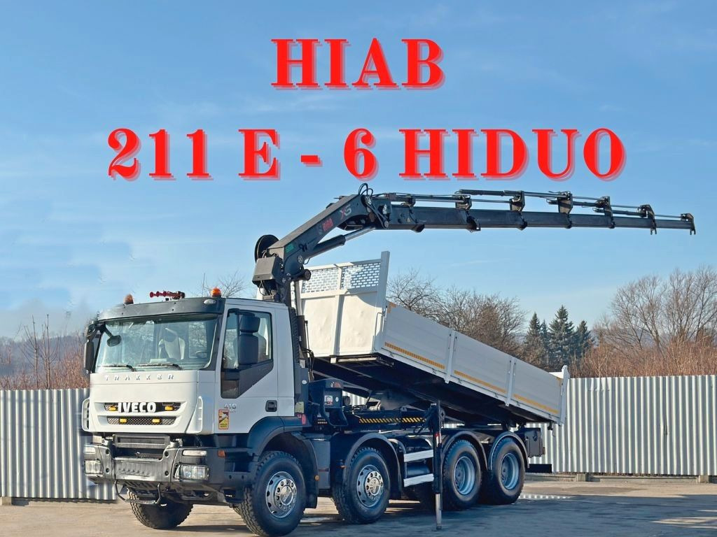 Iveco TRAKKER * HIAB 211 E - 6 HIDUO+ FUNK / 8x4 *TOP - Самоскид вантажівка, Вантажівка з маніпулятором: фото 1 Iveco TRAKKER * HIAB 211 E - 6 HIDUO+ FUNK / 8x4 *TOP - Самоскид вантажівка, Вантажівка з маніпулятором: фото 1