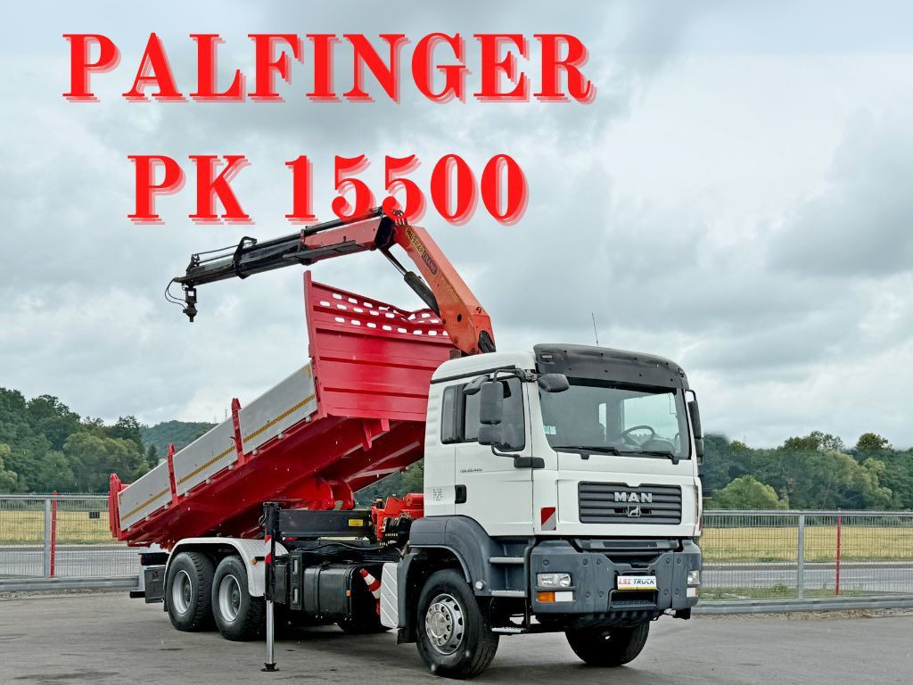MAN TGA 26.400 * KIPPER 6,00m + PK 15500 * 6x4 * TOP - Самоскид вантажівка, Вантажівка з маніпулятором: фото 1 MAN TGA 26.400 * KIPPER 6,00m + PK 15500 * 6x4 * TOP - Самоскид вантажівка, Вантажівка з маніпулятором: фото 1