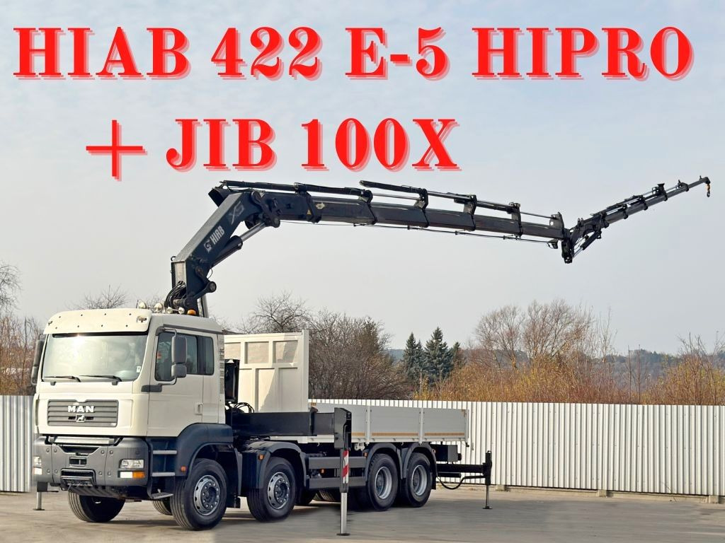MAN TGA 35.430 * HIAB 422 E - 5 HIPRO + JIB 100X - Вантажівка з маніпулятором: фото 1 MAN TGA 35.430 * HIAB 422 E - 5 HIPRO + JIB 100X - Вантажівка з маніпулятором: фото 1