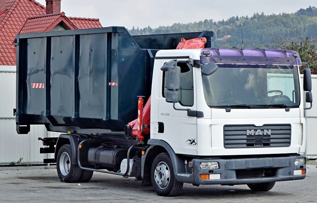 MAN TGL 7.150 Abrollkipper + Kran !! MAN TGL 7.150 Abrollkipper + Kran !! - Вантажівка з маніпулятором, Гаковий мультиліфт вантажівка: фото 3 MAN TGL 7.150 Abrollkipper + Kran !! MAN TGL 7.150 Abrollkipper + Kran !! - Вантажівка з маніпулятором, Гаковий мультиліфт вантажівка: фото 3