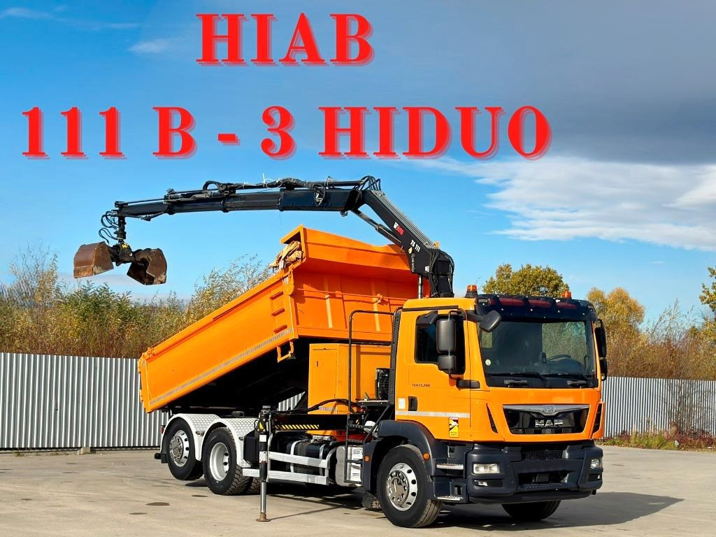 MAN TGM 26.290* KIPPER 4,60m*HIAB 111 B-3 HIDUO/FUNK - Самоскид вантажівка, Вантажівка з маніпулятором: фото 1 MAN TGM 26.290* KIPPER 4,60m*HIAB 111 B-3 HIDUO/FUNK - Самоскид вантажівка, Вантажівка з маніпулятором: фото 1