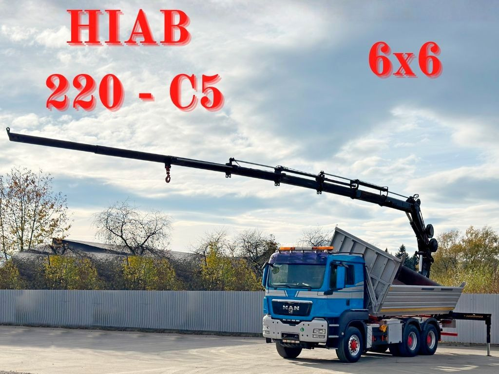 MAN TGS 26.480 * HIAB 220 - C5 + FUNK / 6x6 - Самоскид вантажівка, Вантажівка з маніпулятором: фото 1 MAN TGS 26.480 * HIAB 220 - C5 + FUNK / 6x6 - Самоскид вантажівка, Вантажівка з маніпулятором: фото 1