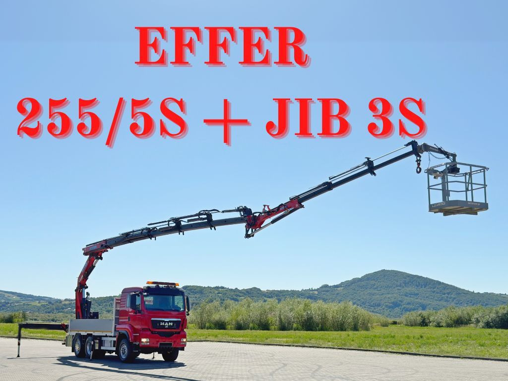 MAN TGS 28.480 * EFFER 255/5S + JIB 3S + FUNK * TOP - Вантажівка з маніпулятором: фото 1 MAN TGS 28.480 * EFFER 255/5S + JIB 3S + FUNK * TOP - Вантажівка з маніпулятором: фото 1