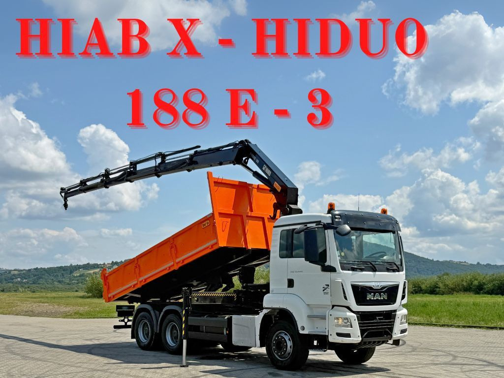 MAN TGS 33.440 * HIAB X-HIDUO 188 E-5 + FUNK * 6x4 - Самоскид вантажівка, Вантажівка з маніпулятором: фото 1 MAN TGS 33.440 * HIAB X-HIDUO 188 E-5 + FUNK * 6x4 - Самоскид вантажівка, Вантажівка з маніпулятором: фото 1