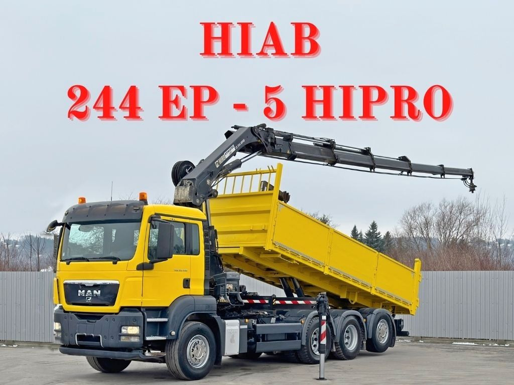 MAN TGS 35.400 * HIAB 244 EP - 5 HIPRO + FUNK * 8x4 - Вантажівка з маніпулятором: фото 1 MAN TGS 35.400 * HIAB 244 EP - 5 HIPRO + FUNK * 8x4 - Вантажівка з маніпулятором: фото 1