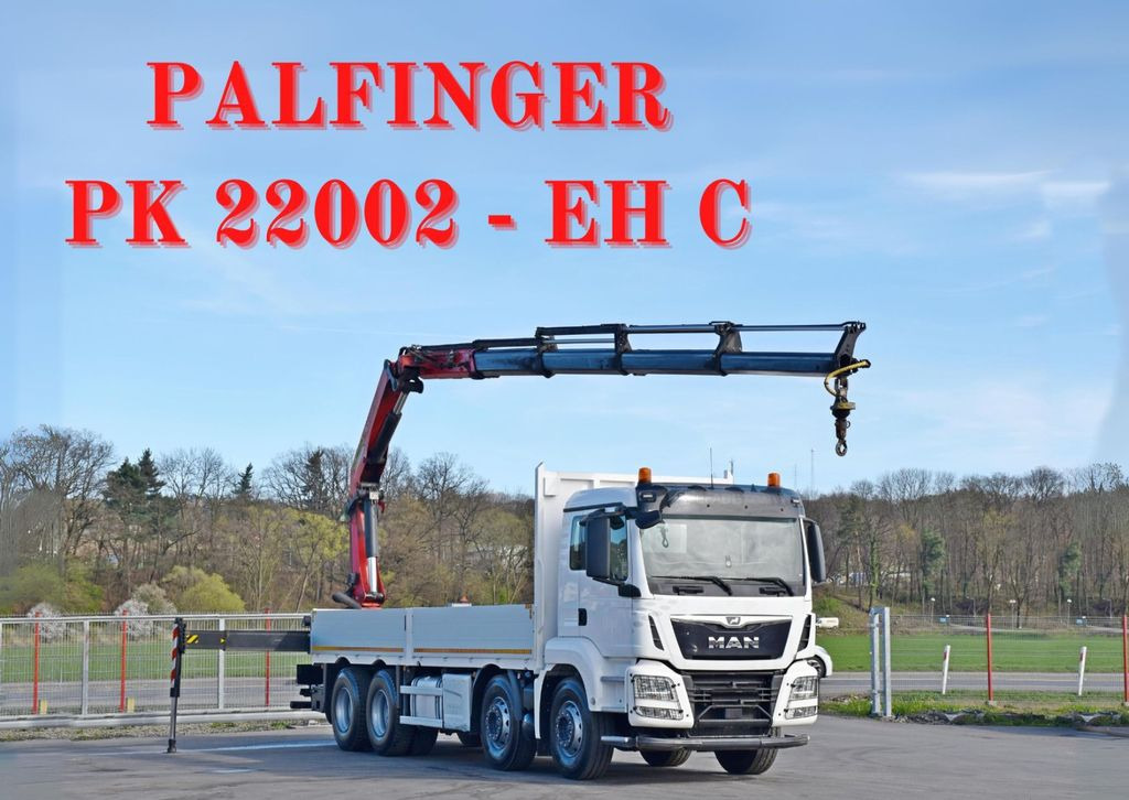 MAN TGS 35.500 * PK 22002 - EH C + FUNK * 8x4 * TOP - Вантажівка з маніпулятором, Бортова вантажівка/ Платформа: фото 1 MAN TGS 35.500 * PK 22002 - EH C + FUNK * 8x4 * TOP - Вантажівка з маніпулятором, Бортова вантажівка/ Платформа: фото 1